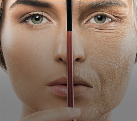 Methods of treating premature aging of the skin and face